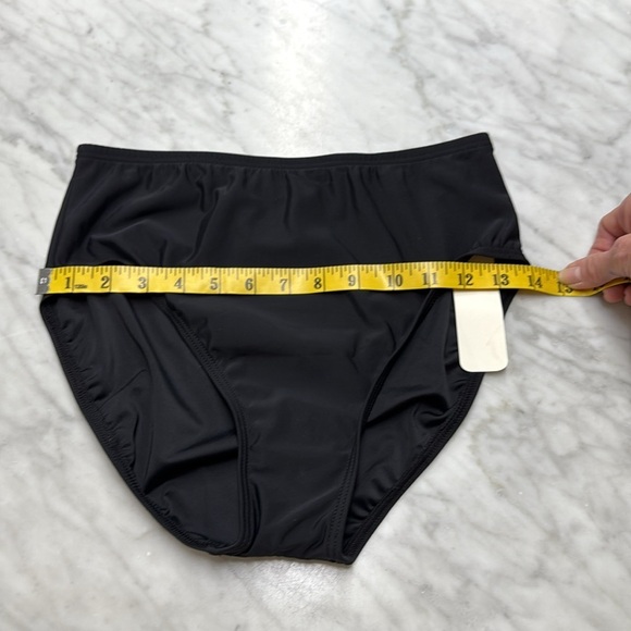 Talbots X Miraclesuit NWT Black Swim Briefs Size 10 - Picture 2 of 11